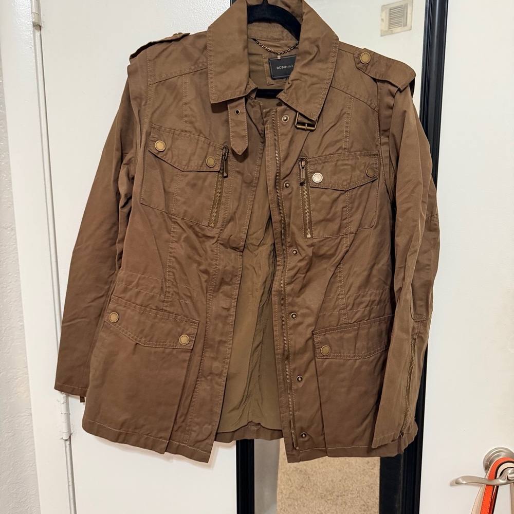 BCBGMaxAzria Women's Brown Utility Jacket